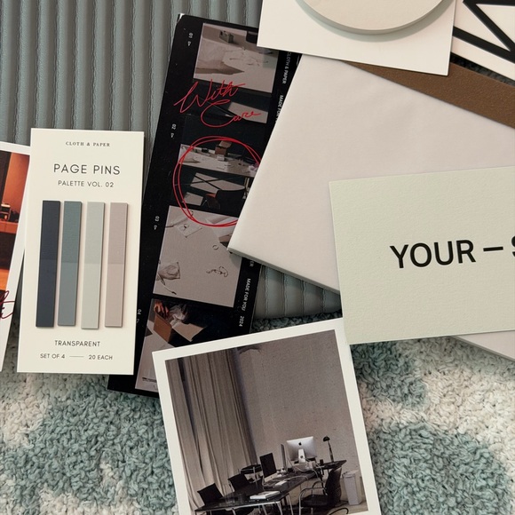 Cloth & Paper Gray Ribbed Planner Folio - Picture 4 of 7